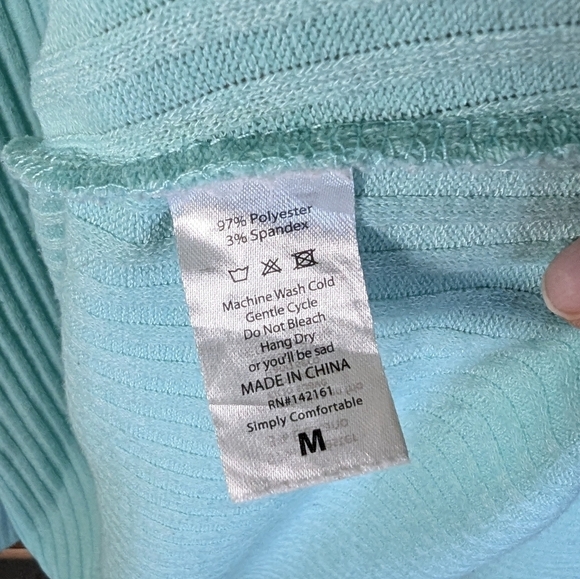 🌊Cool Breeze Vibes: LuLaRoe Sarah Cardigan in Aqua Dreams - M🌊 - Picture 4 of 4